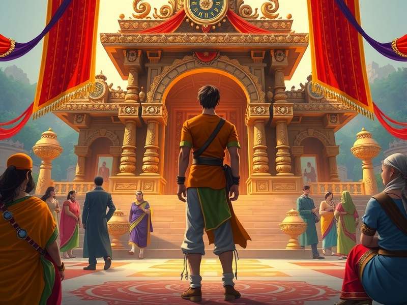 Divine Destiny festival event with Indian decorations